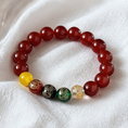 Load image into Gallery viewer, Black Agate Bracelet Power · Courage · Protection · Confidence