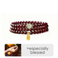 Load image into Gallery viewer, Amitābha Peace & Clarity Agate Bracelet