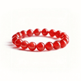 Load image into Gallery viewer, Akashagarbha Infinite Courage Red Agate Bracelet