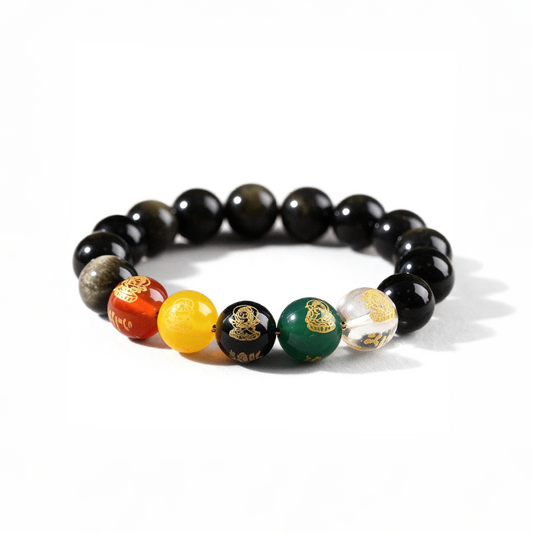 Black Agate Bracelet Power · Courage · Protection · Confidence
