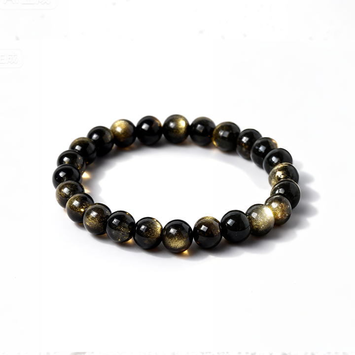 Golden Sheen Obsidian BraceletProtection · Stable · Breaking Negtive Power