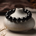 Load image into Gallery viewer, Dainichi Nyorai Inner Sun Black Onyx Bracelet