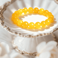 Load image into Gallery viewer, Manjushri Radiant Wisdom&Academic Grow Yellow Agate Bracelet