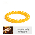 Load image into Gallery viewer, Manjushri Radiant Wisdom&Academic Grow Yellow Agate Bracelet