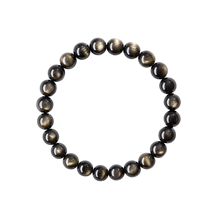 Golden Sheen Obsidian BraceletProtection · Stable · Breaking Negtive Power