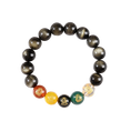 Load image into Gallery viewer, Black Agate Bracelet Power · Courage · Protection · Confidence
