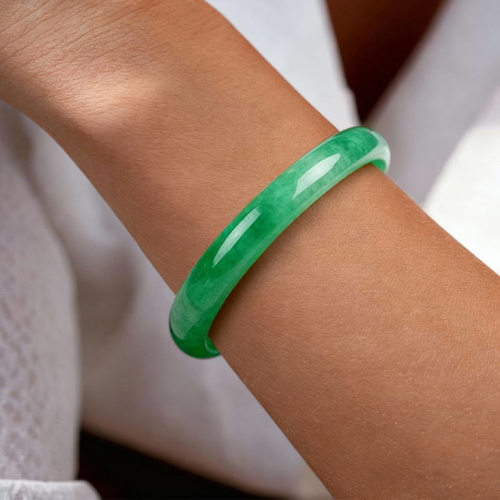 Green Tara Energy & Healing Jade Bangle