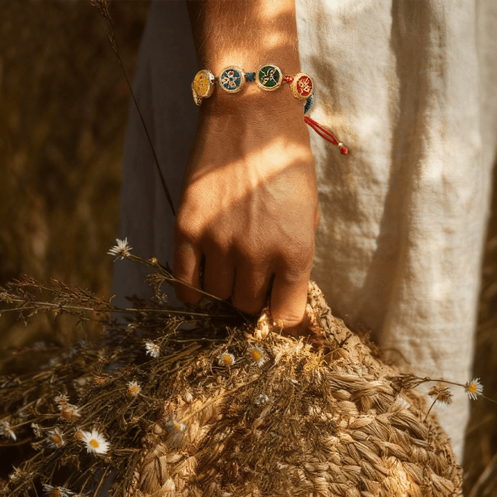 Five Jambhalas Tibetan Prosperity Woven Bracelet