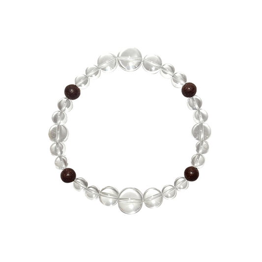 Avalokite Serenity & Protection White Crystal Aroma Bracelet