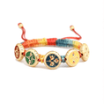 Load image into Gallery viewer, Five Jambhalas Tibetan Prosperity Woven Bracelet
