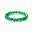 Load image into Gallery viewer, Manjushri Wisdom & Clarity Green Agate Bracelet
